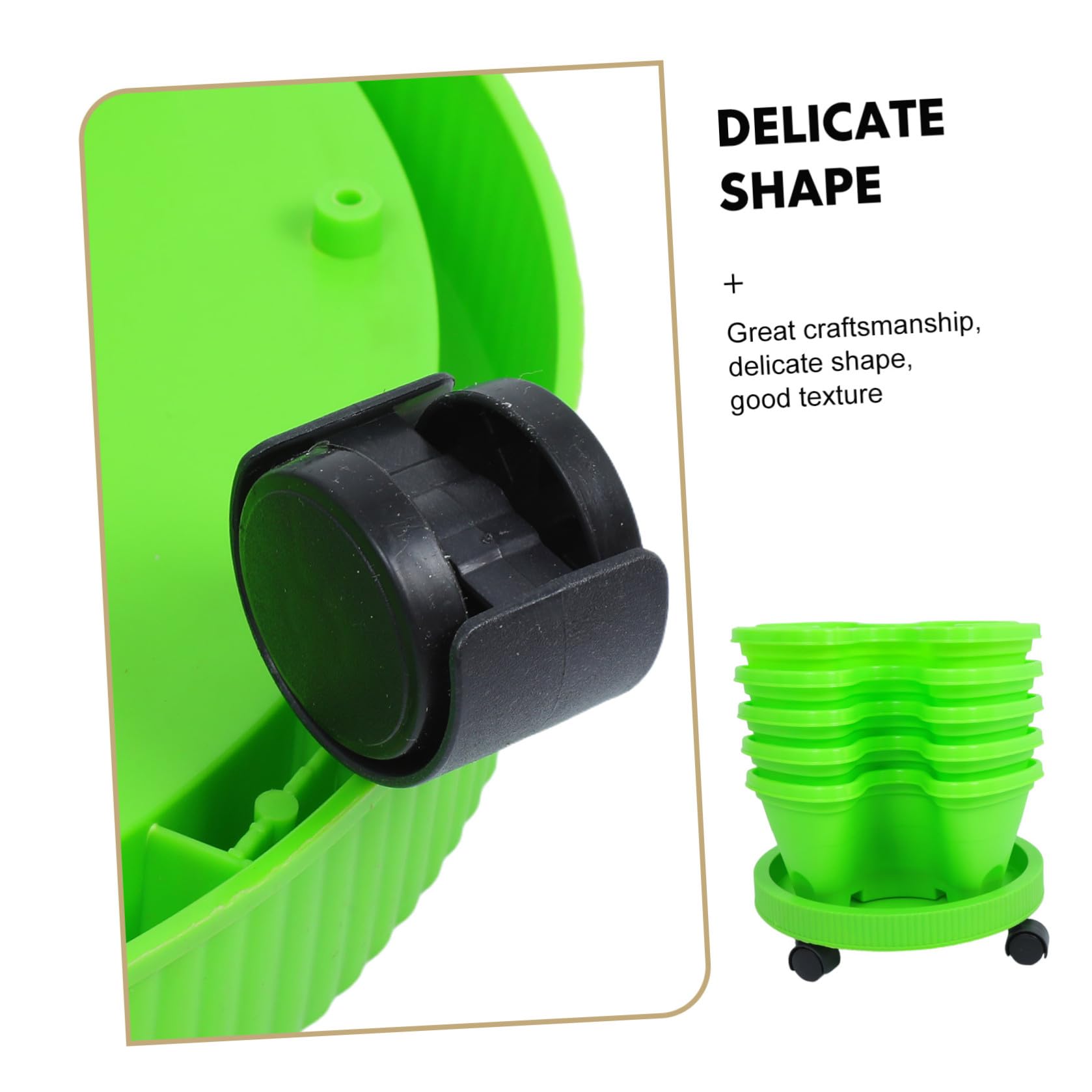 Mikinona Tour de Jardinière Empilable Multicouche Abs Vert pour Fraisiers