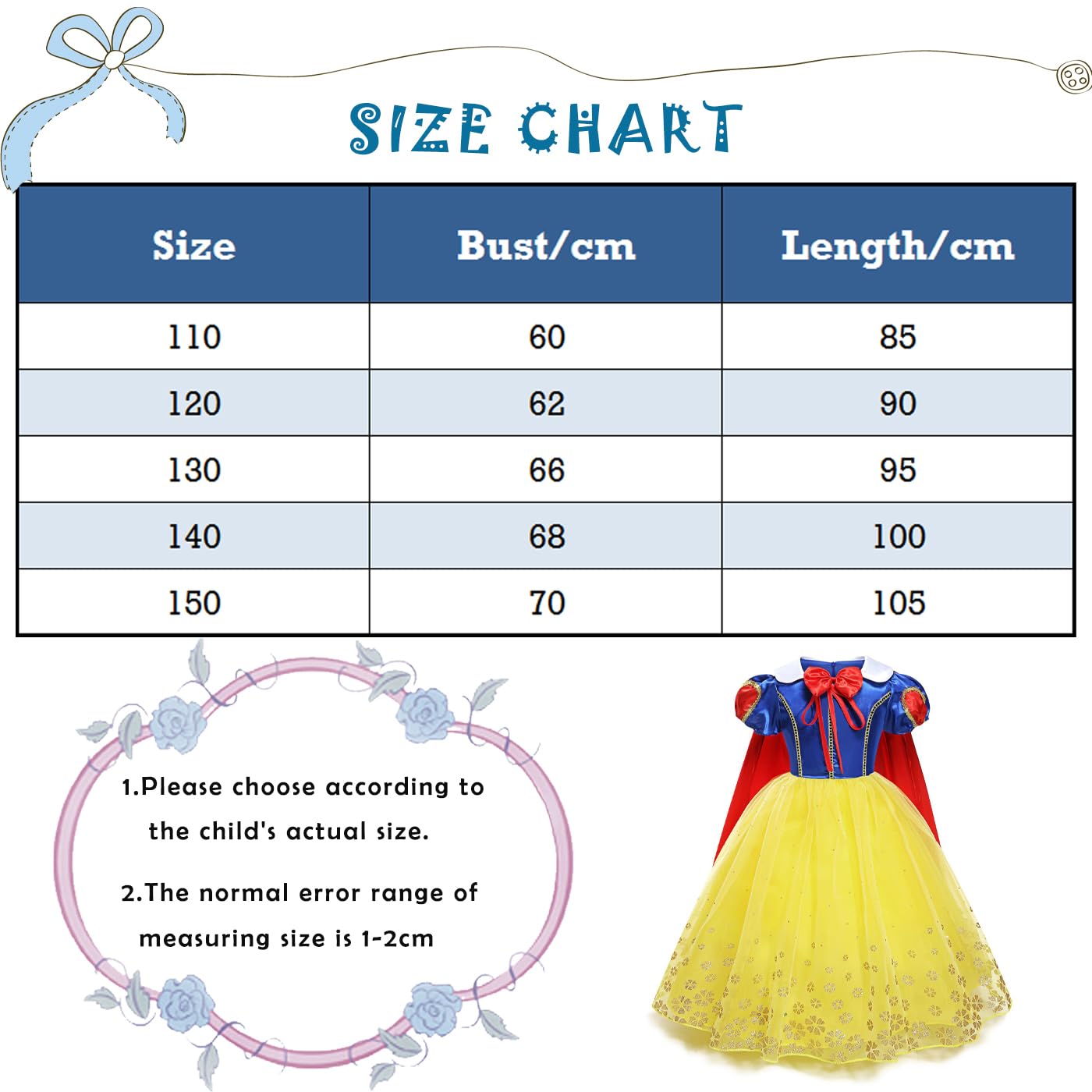 Kosplay Ragazza Vestito da Principessa con Mantellina e Cerchietto Abito da Principessa Costume da Fiaba Abito da Sera Compleanno Natale Festa Halloween Carnevale Fantasia Cosplay Giallo 120