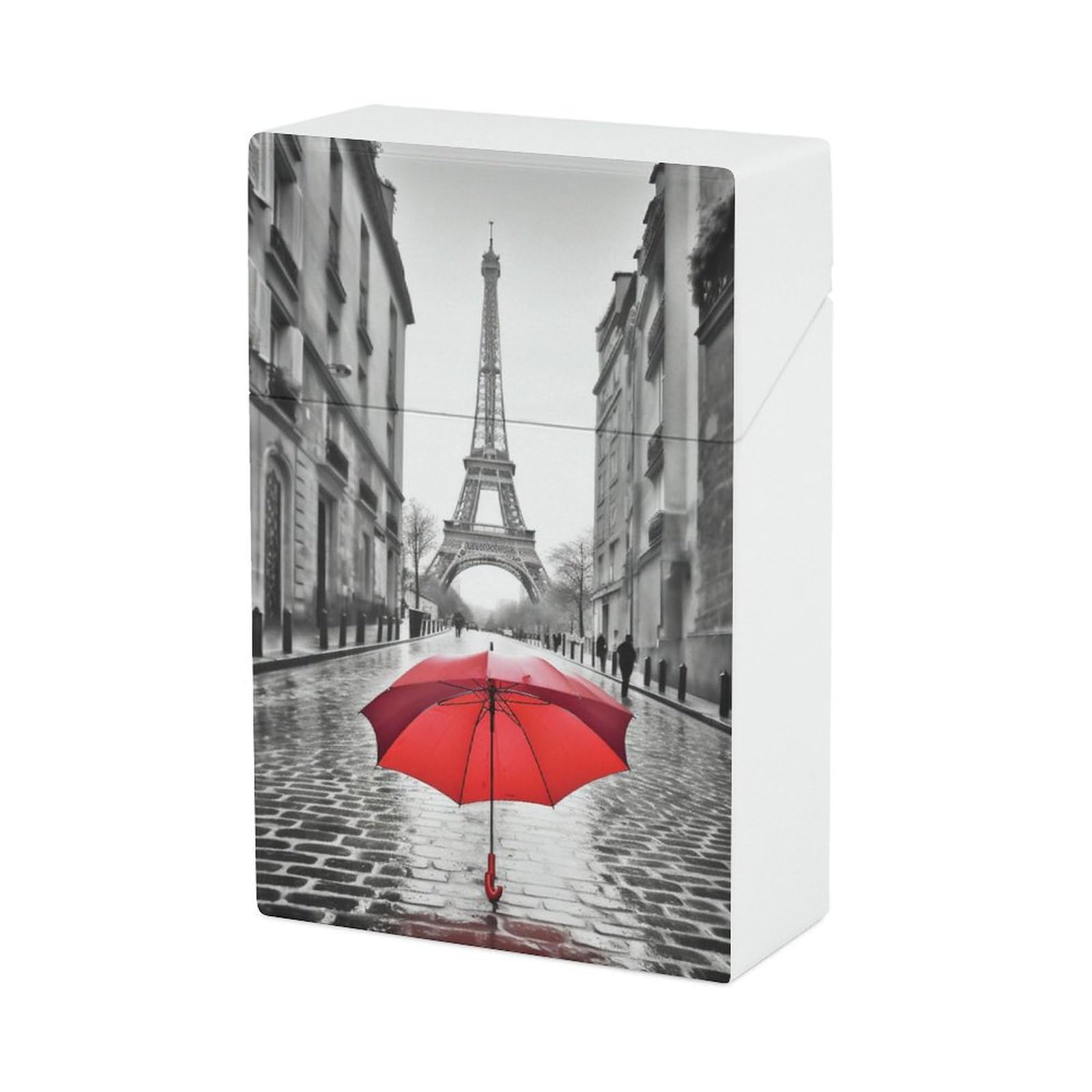 Amazon.com: Eiffel Tower Paris Red Umbrella Cigarette Case Box King Size  85mm 20 Capacity Lightweight & Waterproof Cigarettes Case for Men Women  Push to Open Funny Purse Cigarettes Holder, Cigarette Accessories :