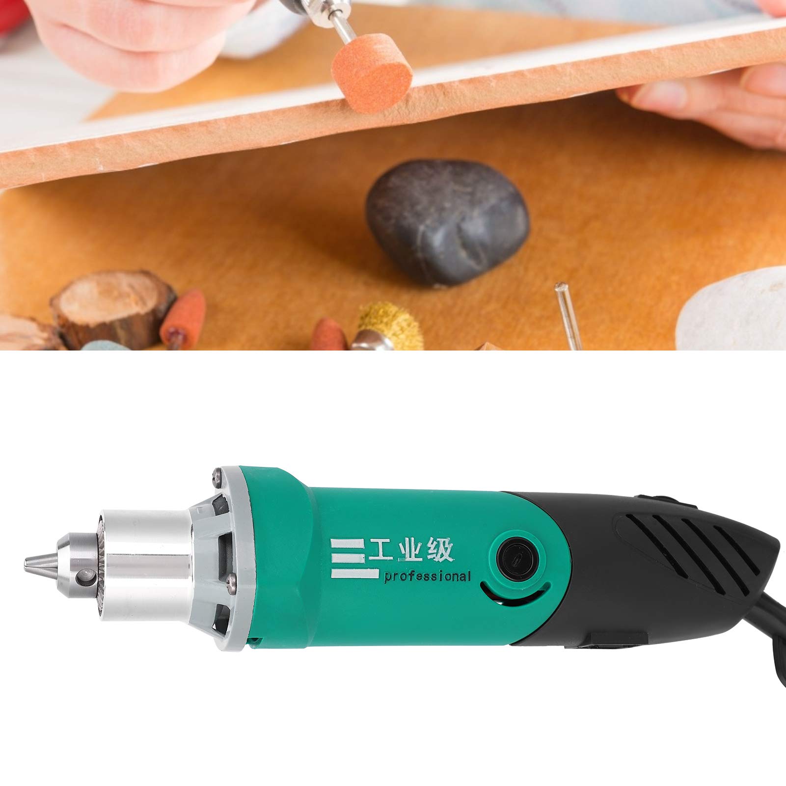 Juego de Herramientas Rotativas Eléctricas, Juego de Pulido de Corte Eléctrico de 480 W, Juego de Taladro Eléctrico de Velocidad Variable, Succión en Espiral, Velocidad Ajustable