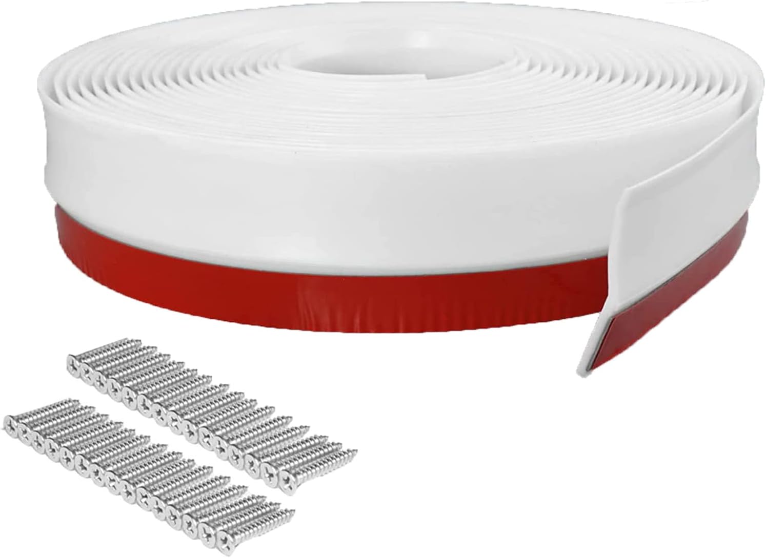 Apoctsddo Garage Door Seal Top and Sides, Universal Garage Door Weather Stripping, 34FT Durable