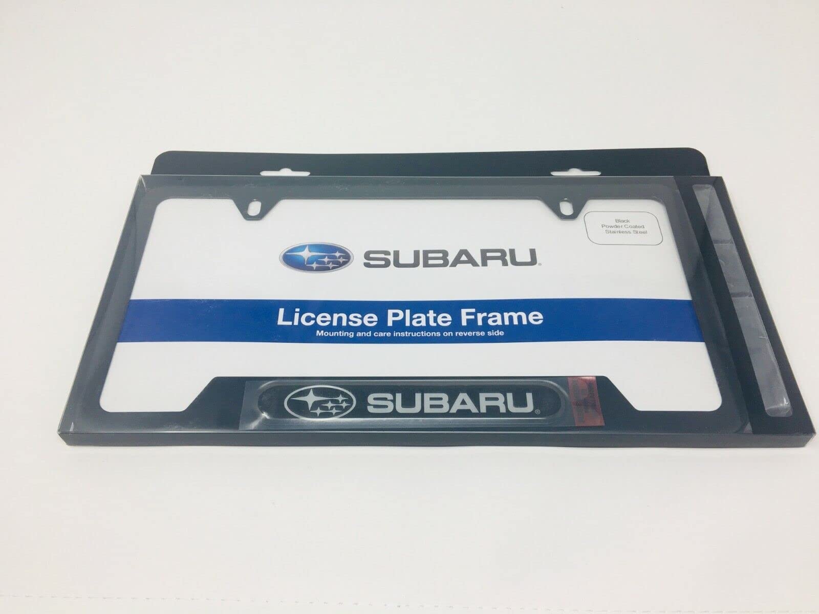 Amazon.com: Subaru Logo License Plate Frame SOA342L167 Matte