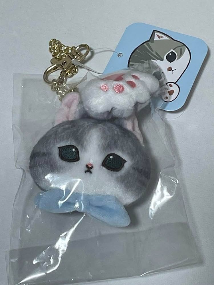 【激レア・希少】まりもこちゃんマスコットキーチェーン４点 匿名配送　サンエックス mofusand 肉球キーチェーンマスコット(灰白) | mofusandもふもふ