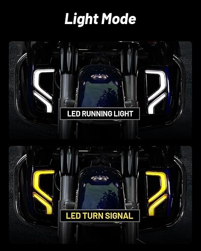 Miniatura 3 de KEMIMOTO Luz LED de giro para motocicleta, para carenado, rejillas inferiores, compatible con Touring Electra Glide Ultra Limited Road Glide