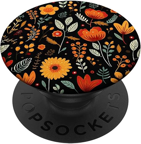 Miniatura 1 de Flores de otoño y hojas de otoño PopSockets intercambiables PopGrip