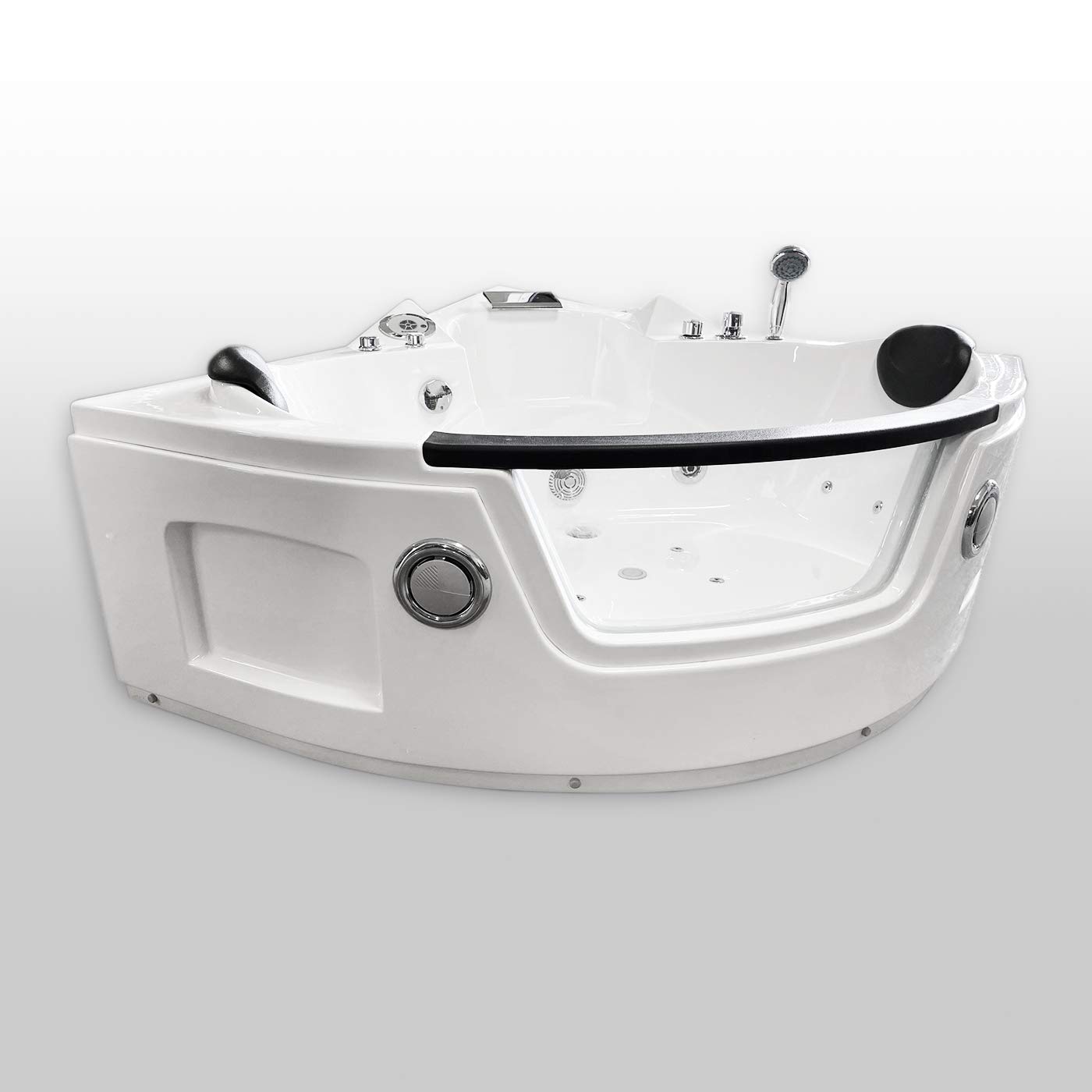 Bañera hidromasaje Jakuzzi Bañera de esquina spa hidromasaje Piscina Spa nueva Terapia luz de colores Jakuzzi para 2 nueva 135 x 135