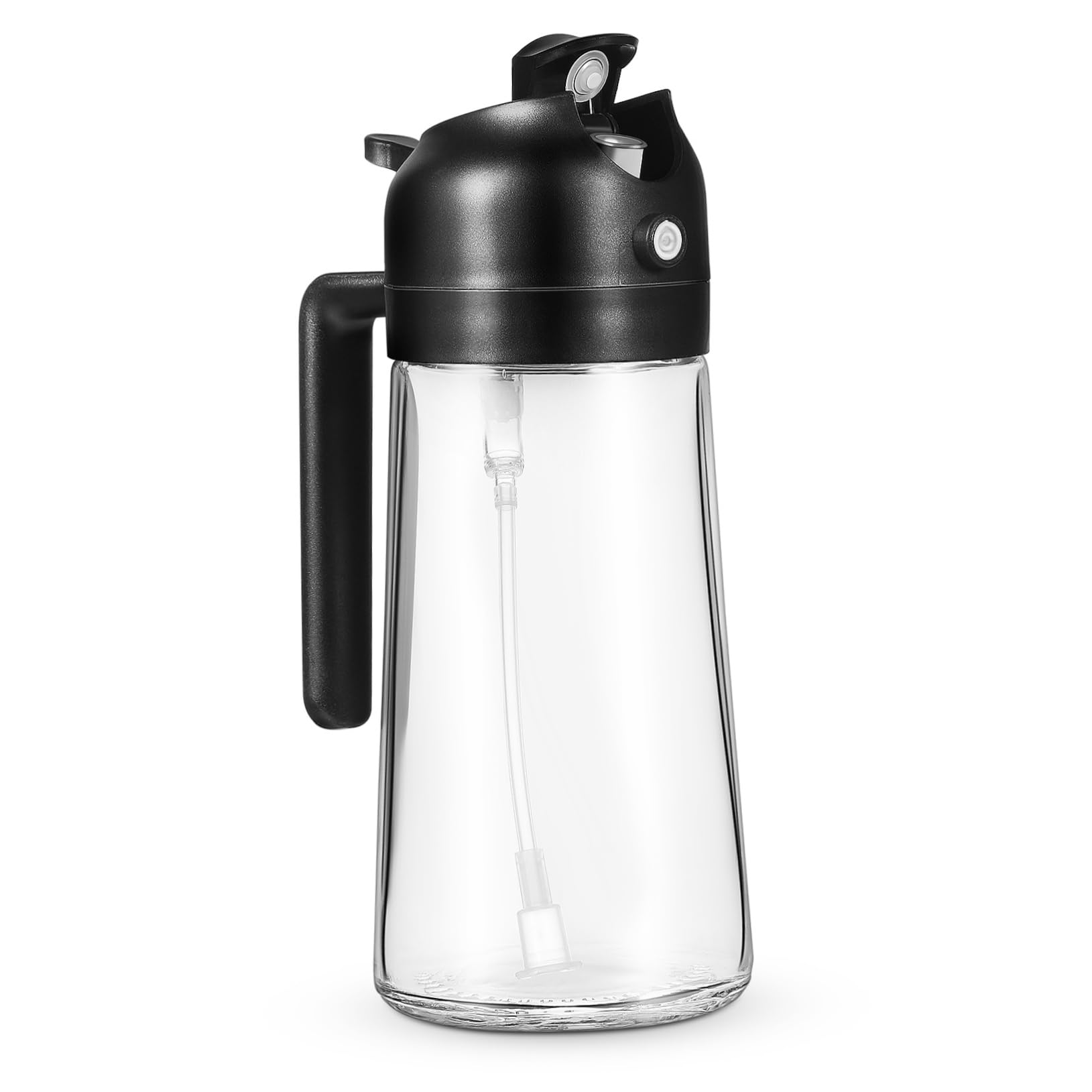 Alipis 4 Stück Olivenöl Spender Olivenöl-Sprühflasche Luftfritteuse Ölsprüher Haaröl-Applikatorflasche Flaschen ölsprayer Olive Oil Dispenser Olivenöl Spray Ölspender Glasflasche Black