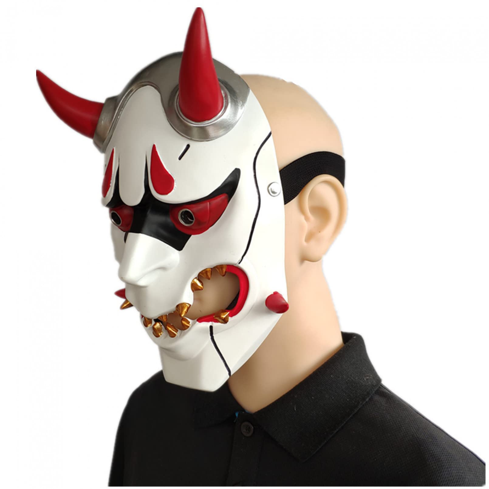 Maska na Halloween, maska ducha, kostium Halloween, demona, maskarada, studniówka, maska, maskarada, maski karnawałowe, impreza anime, artykuły świąteczne