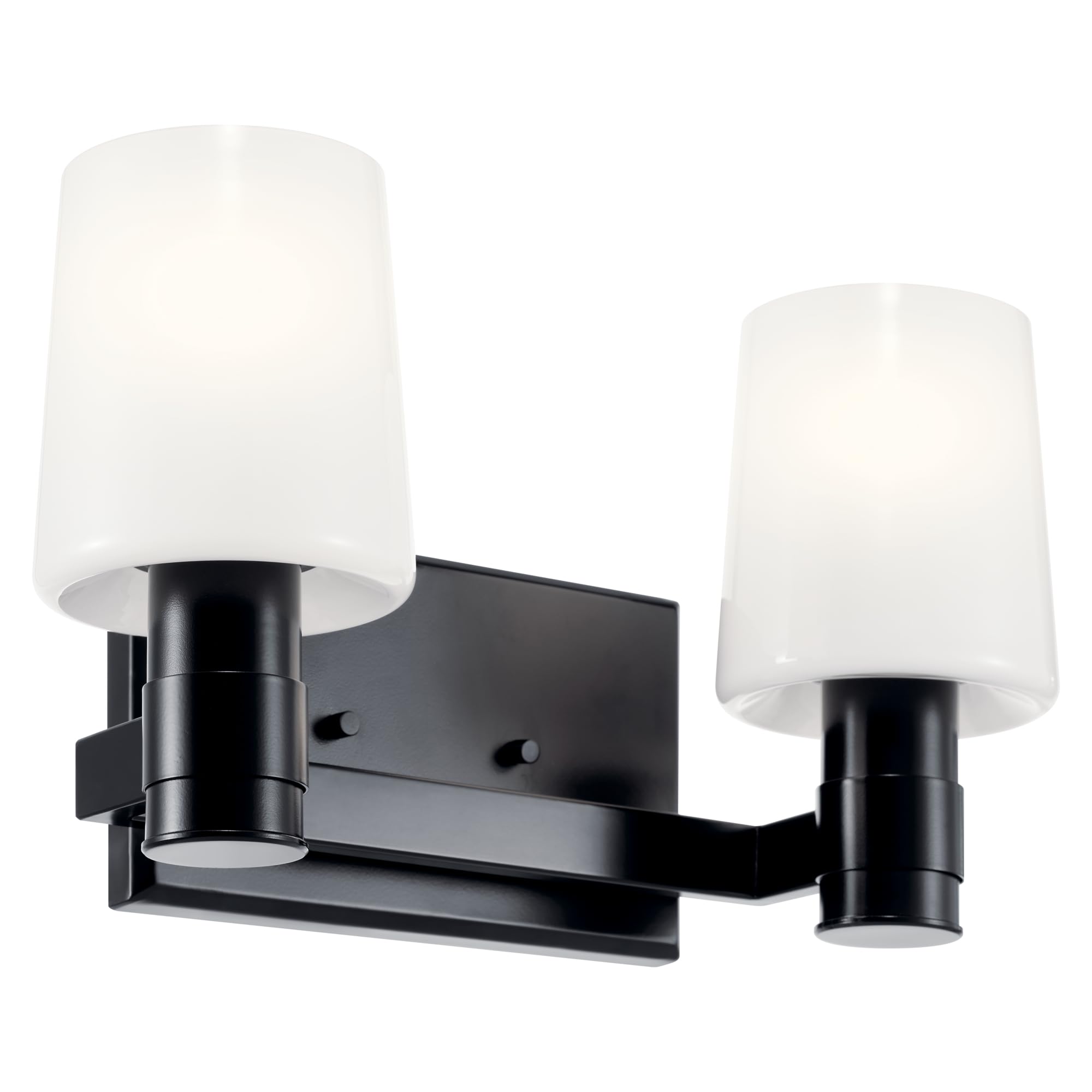 Kichler Adani 2-Light Bathroom Vanity Light, Black