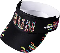 Viseira Para Corrida HUPI Run Colors Preta