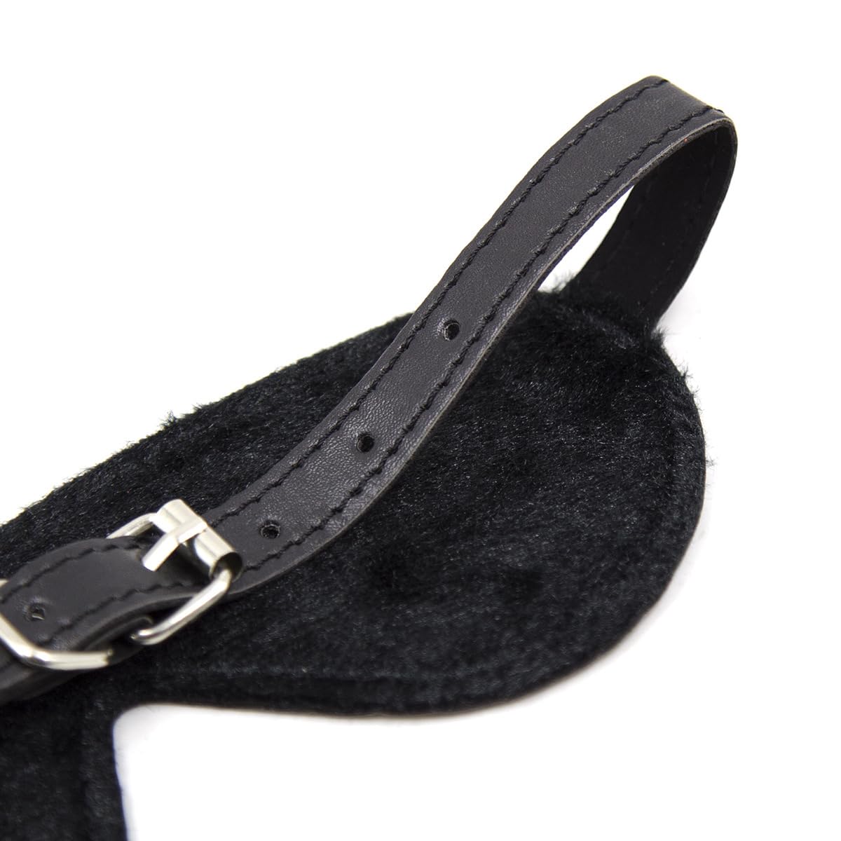 Maschera per occhi BDSM, bondage, maschera per occhi in pelle PU, SM, regolabile