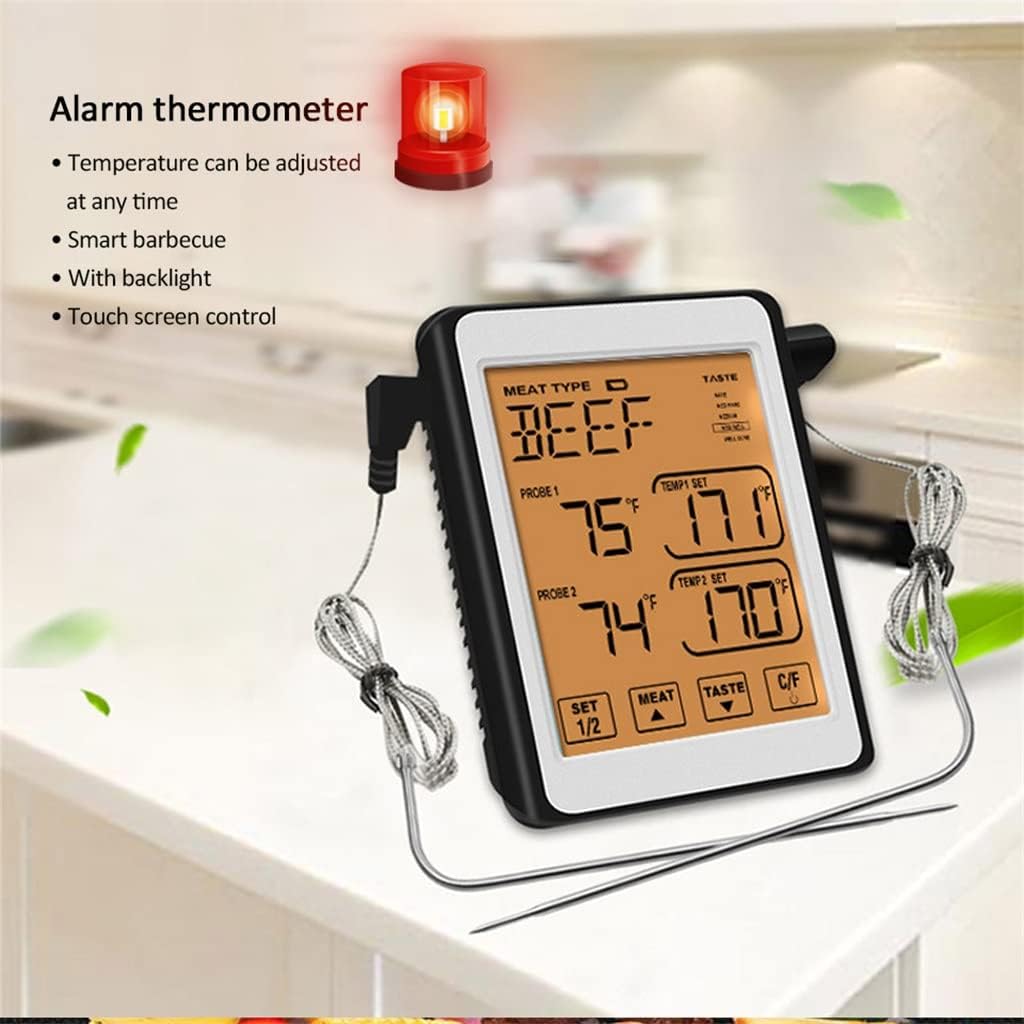 Digital BBQ Thermometer Kitchen Oven Food Cooking Grill Meat Probe Temperature Alarm