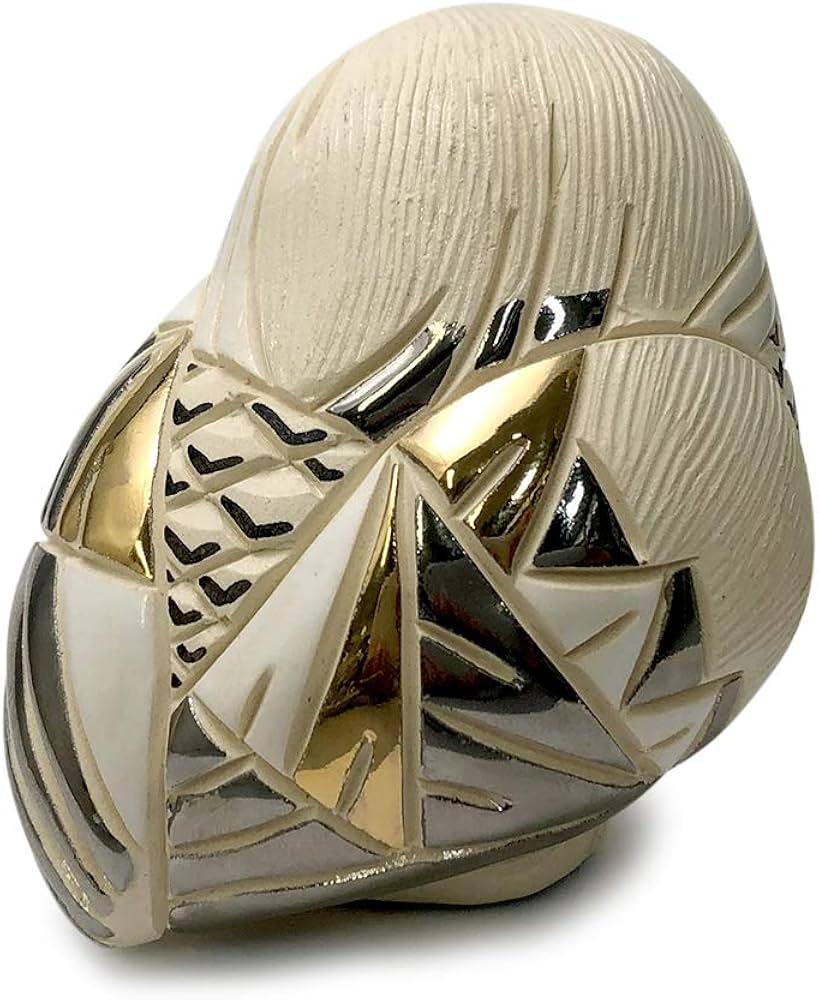 Amazon.co.jp: リンコナダ 白フクロウ 715 陶器 動物 置物 フクロウ 梟