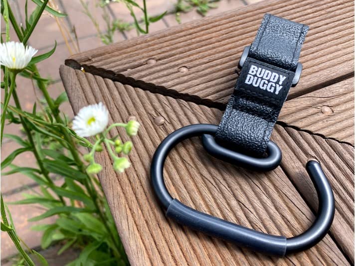 Miniatura 5 de Gancho antideslizante para cochecito para colgar bolsas de pañales, monedero, compras en cochecitos buddyduggy