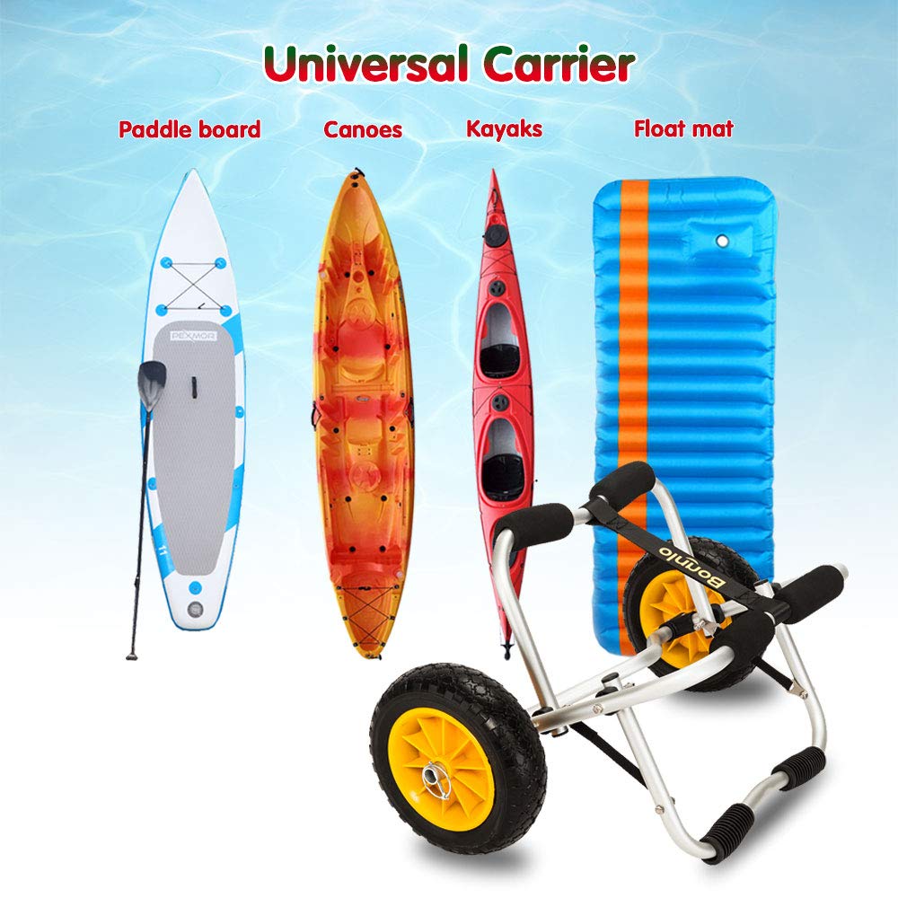 Buy Bonnlo Kayak Cart Canoe Dolly Fishing Kayak Accessories Carrier