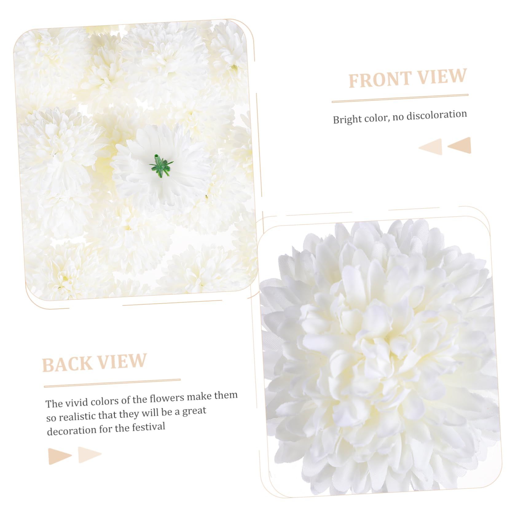 Cabilock 2 Sätze Simulation Melaleuca Heimdekoration Tischdekoration Für Die Hochzeit Nelkenblüte Aus Seide Künstlicher Chrysanthemen-nelkenstrauß Pfingstrosen Seidentuch 50 Stück * 2