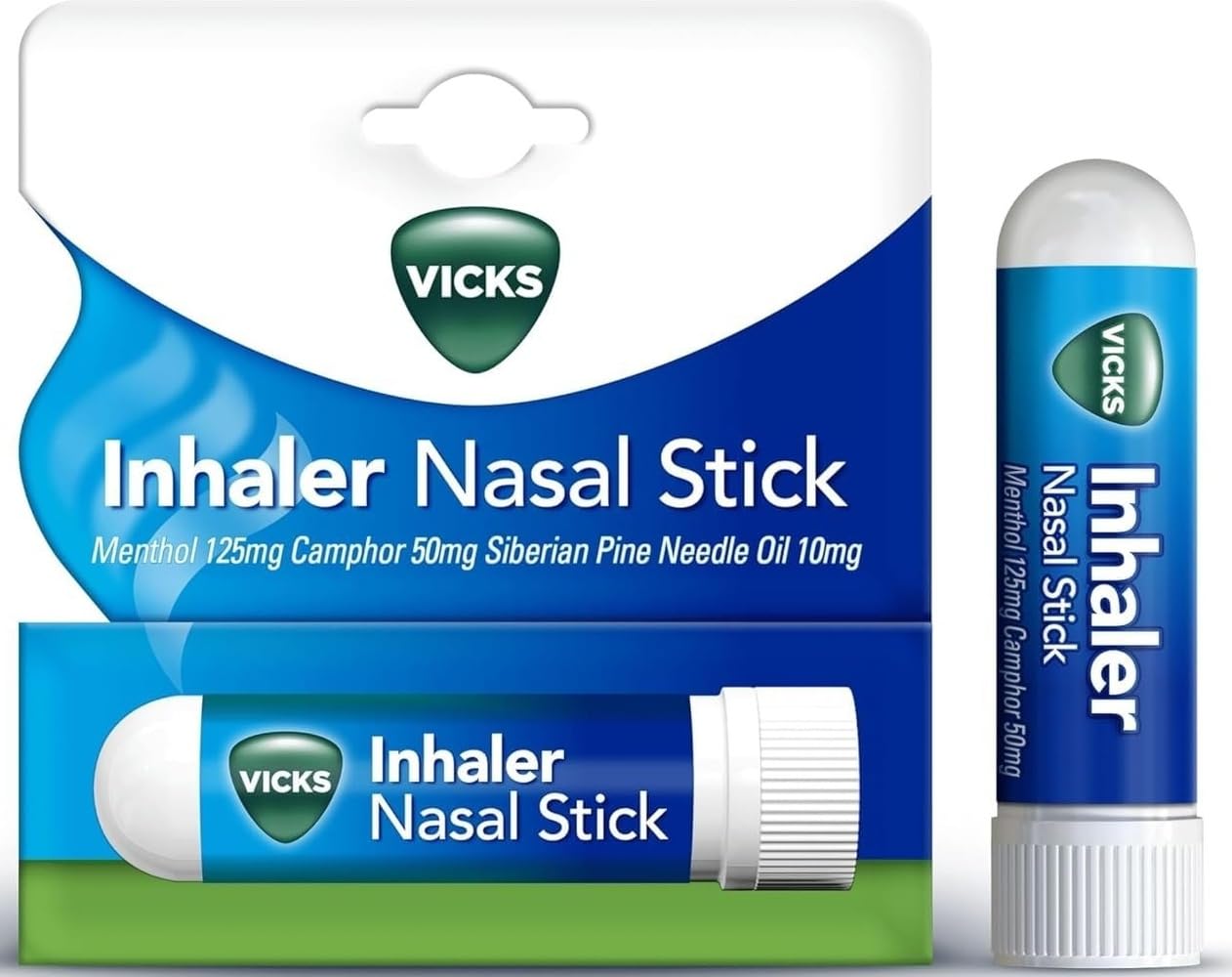 Vicks Inhaler Fast Acting decongestant for Blocked Nose Relief Stick