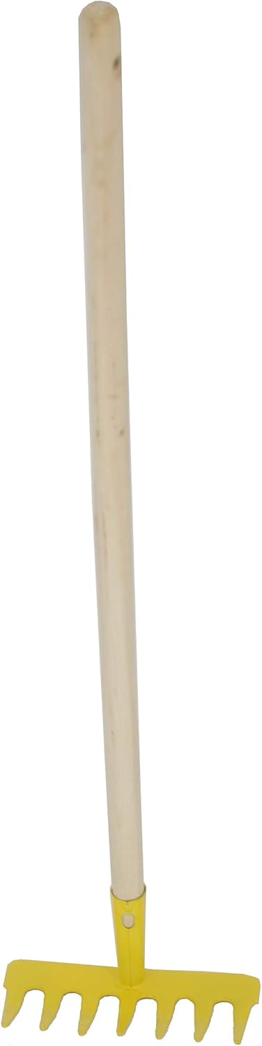 FixtureDisplays® Kids Garden Tool 7-Tooth-RAKE 28" Long Toy Reduced Size 15210-7-Tooth-Rake-2D