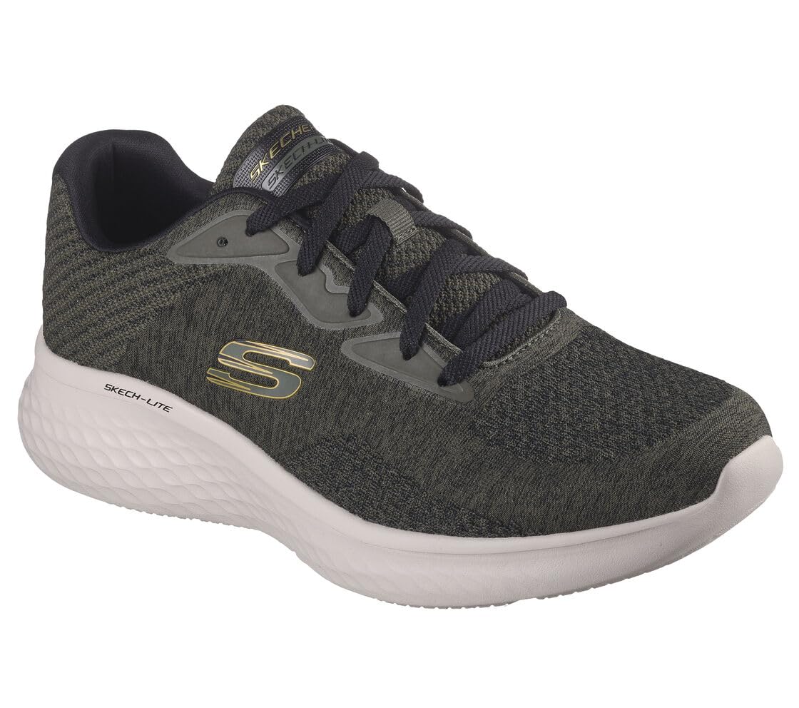 Skechers Skech-lite Pro Faregrove Sneaker da uomo, Verde Olbk, 43 EU
