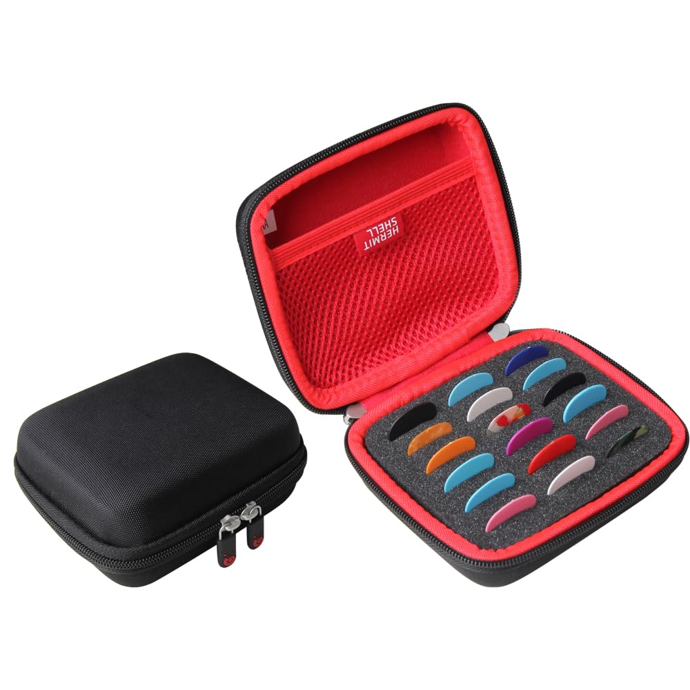 Hermitshell Hard Travel Case for Fender/Dunlop/D'Addario/Jim Dunlop/ChromaCast Guitar Picks,Suitable for all size instrument picks (Only case)