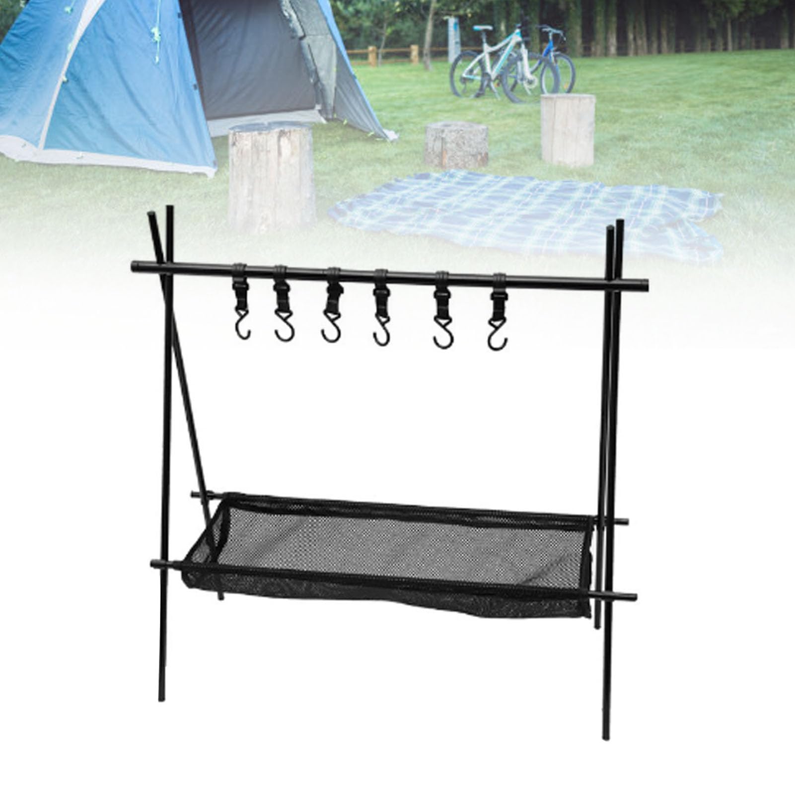 Changor Camping-Kochgeschirr-Hängeregal, Leicht, Stabil,