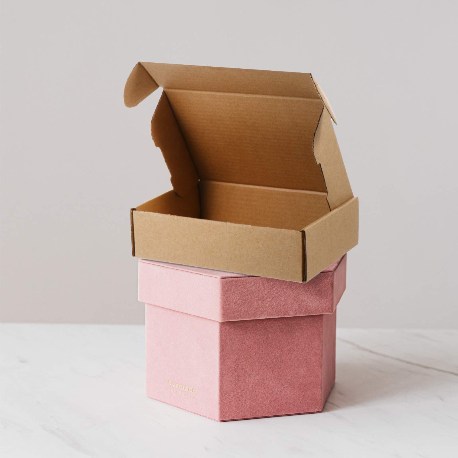 Cabilock 50pièces Boîtes Emballage Carton Ondulé pour Déménagement et Rangement Réutilisables et Résistantes aux Chutes