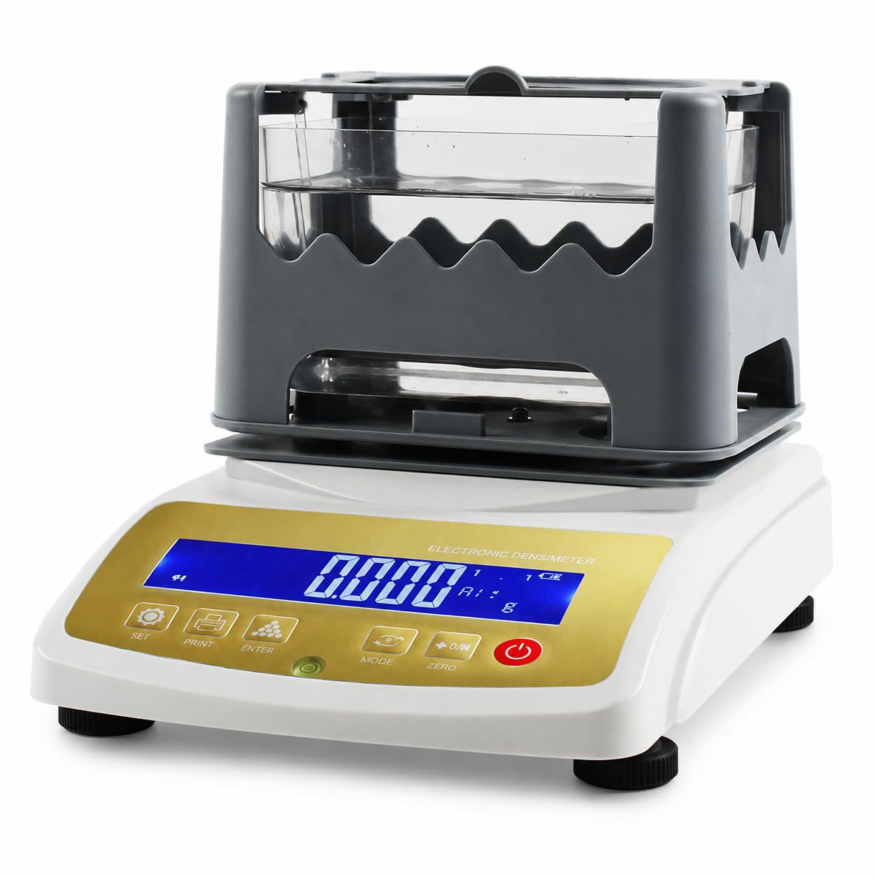 Digitaler Goldtester, Edelmetall-Dichte-Analysegerät für Schmuck, 300 g/600 g/1200 g Kapazität, zerstörungsfreie Reinheit und K-Wertanzeige für Bankpfandlabor