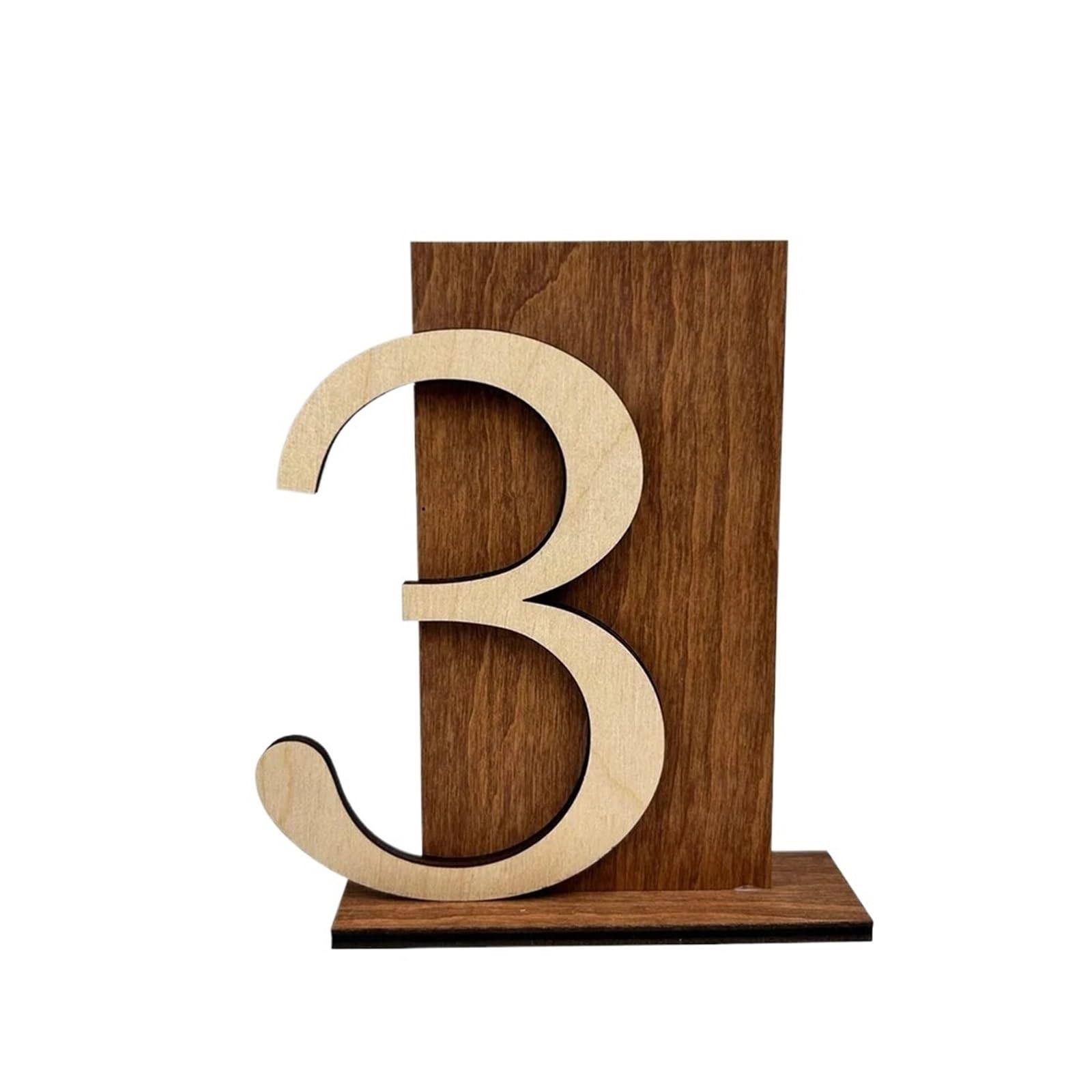 1-35 placas de números mesa madera, letrero boda, señalización recepción, decoración restaurante, accesorios for fotografías fiesta en el jardín Para Restaurantes Y Cafeterías(Tables 1-35)