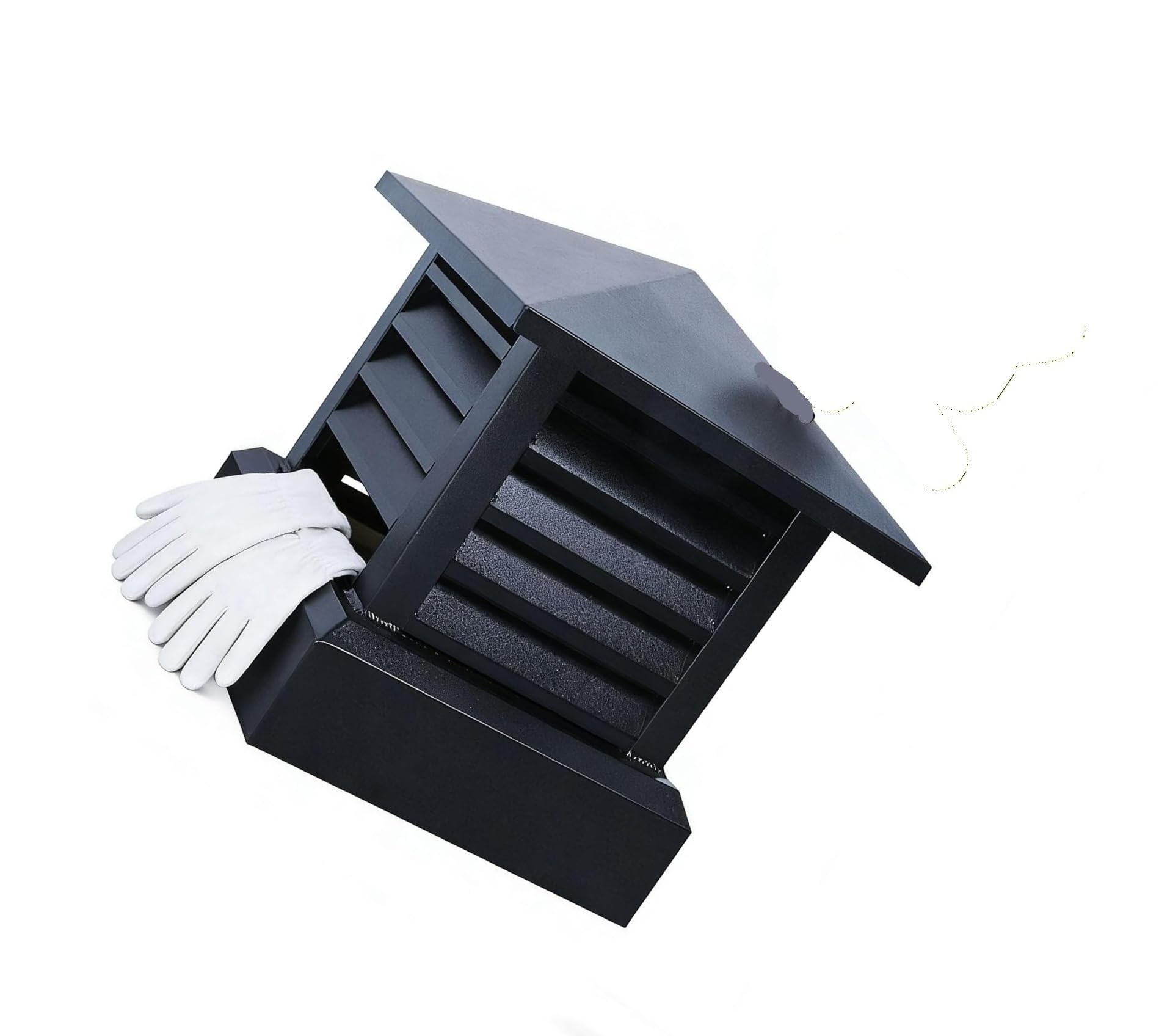 Yilmvany One Color Aluminum Alloy Chimney Cowl Cap 10 12 14 Inch - Villa Fireplace Flue Cover Rain Louver