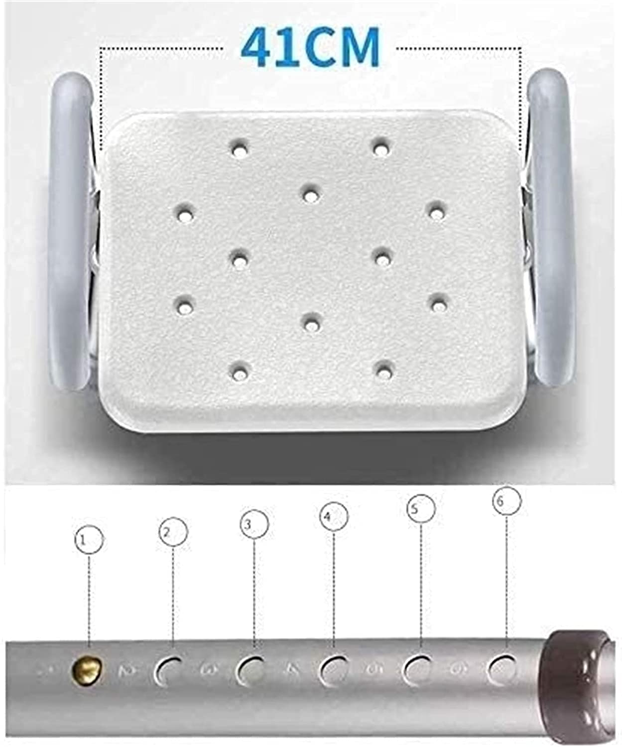 Asientos de Ducha, sillas de Ducha para Personas Mayores, Silla de Ducha para Ancianos, Asientos de Ducha, con Brazos y Respaldo, Taburete de Ducha de Seguridad para baño, Ayuda pa