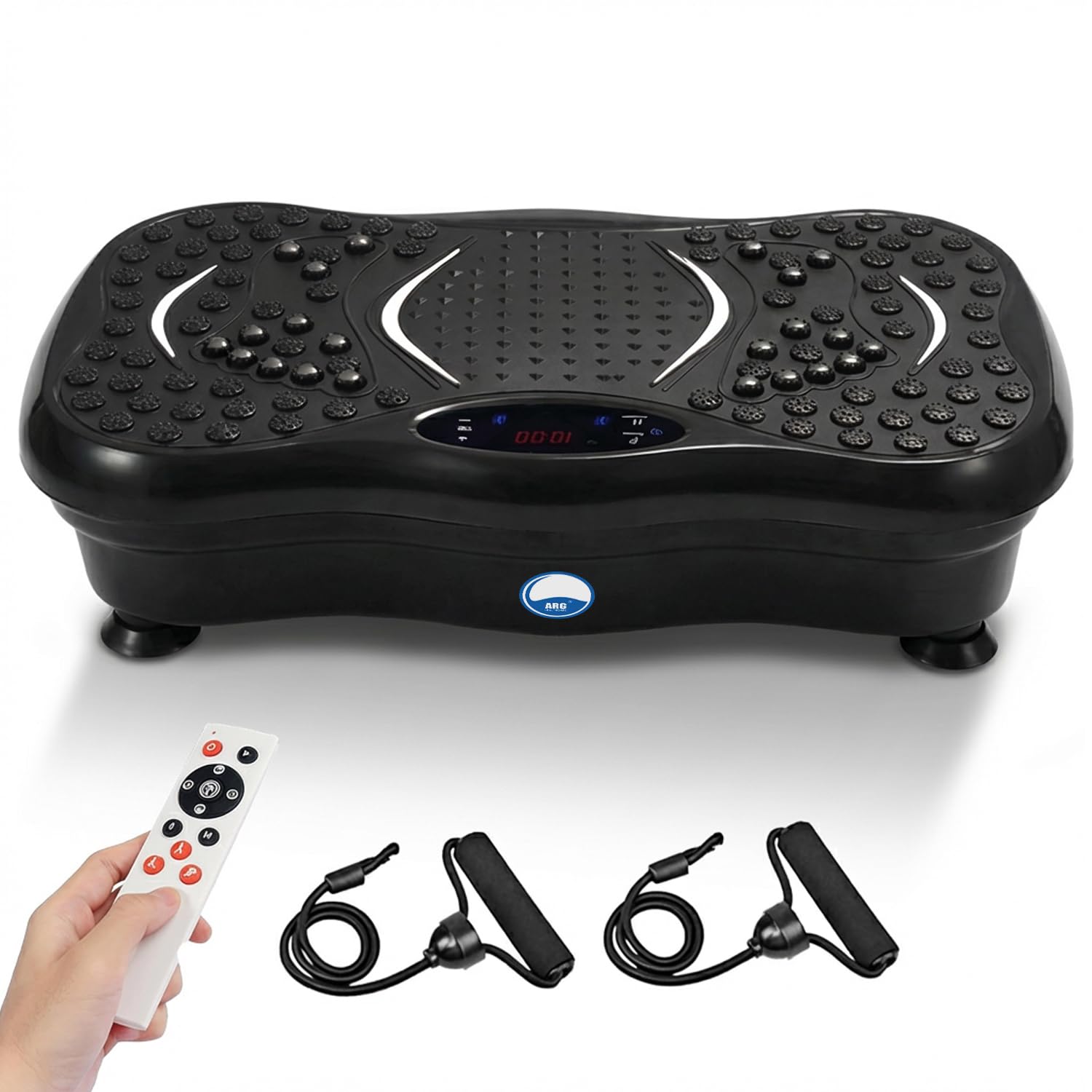 ARG Healthcare Full Body Vibration Power Plate Mini Crazy Fit Machine for Full Body Exercise, Improve Fitness & Flexibility, Tone Muscles, Calorie Burning, Full Body Relaxation Display Control Panel