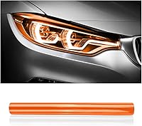Vista 9 de Película de tinte de luz de automóvil de 12 x 48 pulgadas, protector de vinilo cortable y elástico, calcomanías autoadhesivas que no dejan marcas