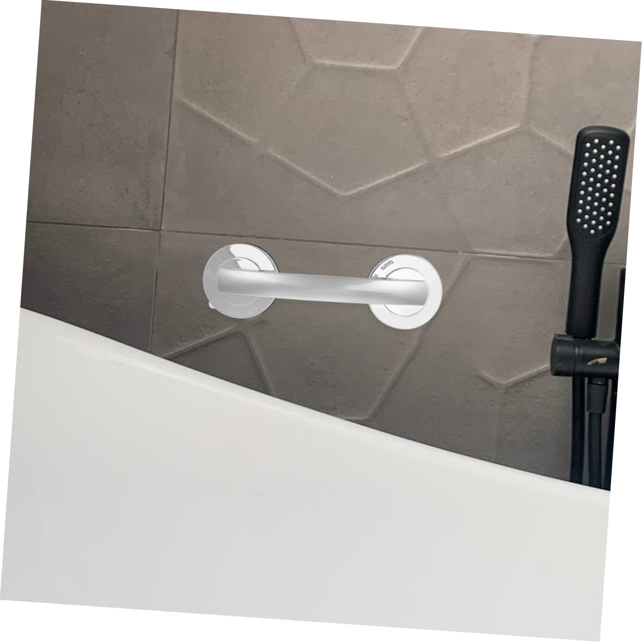 FOMIYES 2 Stück Selbstklebende Duschtürgriffe mit Starkem Saugnapfdesign aus Kunststoff Wasserfest und Modern für Rutschige Bereiche im Badezimmer