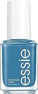 Essie essie nail polish, ferris of them all collection, faded denim blue glossy shine nail color with a cream finish, amuse me, 0.4600 fl. oz.