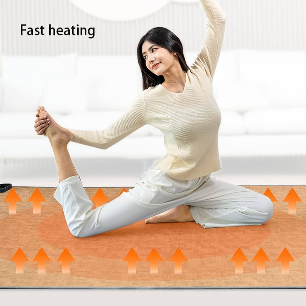 Tappeto riscaldato elettrico in cristallo di carbonio con tatEnergy Efficient Floor Warmer accogliente tappetino riscaldante per casa e ufficio inverno comfort soluzione di calore sicuro e veloce