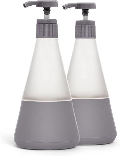 Cleancult Dispensador de jabón para platos (15 onzas, 1 unidad), dispensador de jabón de vidrio recargable con bomba, dispensador de jabón para