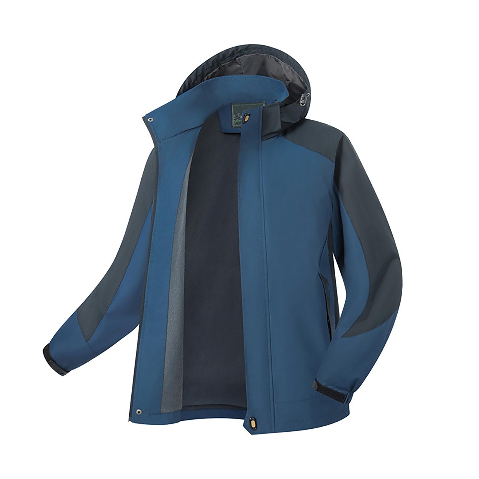 Chubasquero para hombre, resistente al agua, chaqueta de senderismo, transpirable, chaqueta cortavientos, chaqueta ligera con capucha, chaqueta softshelljack con capucha para bicicleta, exterior