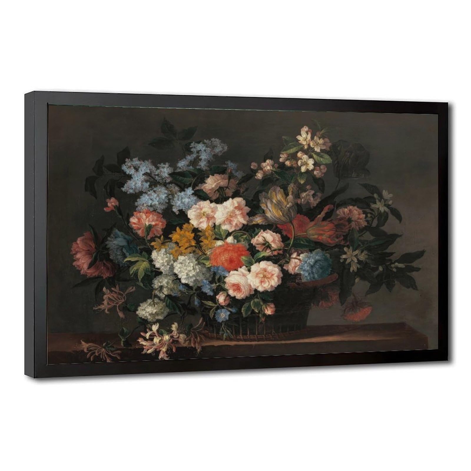 Bareronor Modern Flower Poster Canvas Poster Bedroom Decor Landscape Office Room Decor Gift 20" L X 30" W