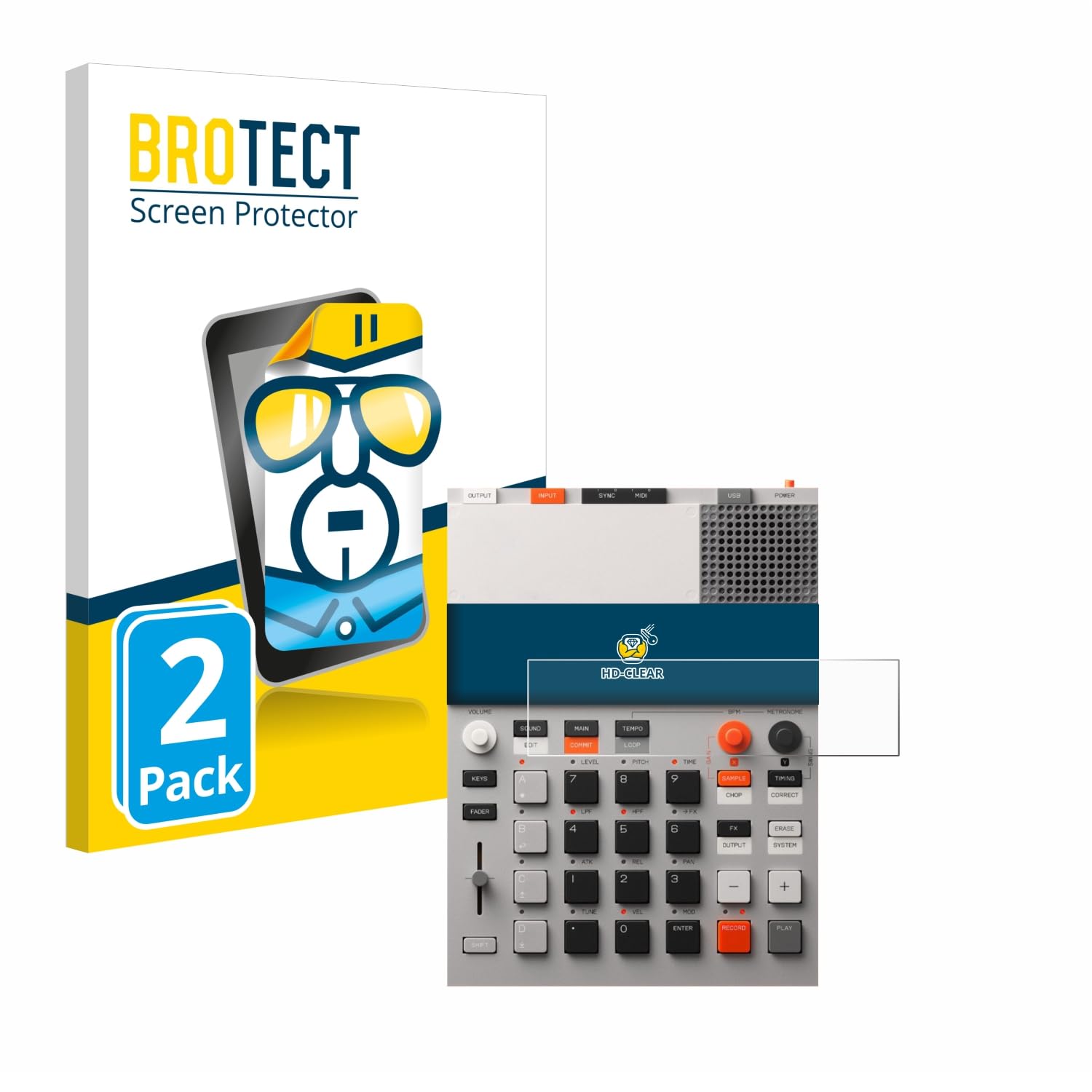 Pellicola Protettiva Per Teenage Engineering EP-133 K.O. II - 2 Pezzi Trasparente Anti-Impronte - Foto 11