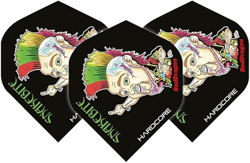 Miniatura 2 de RED DRAGON Peter Wright Snakebite Dart Vuelos Tarjeta de pago