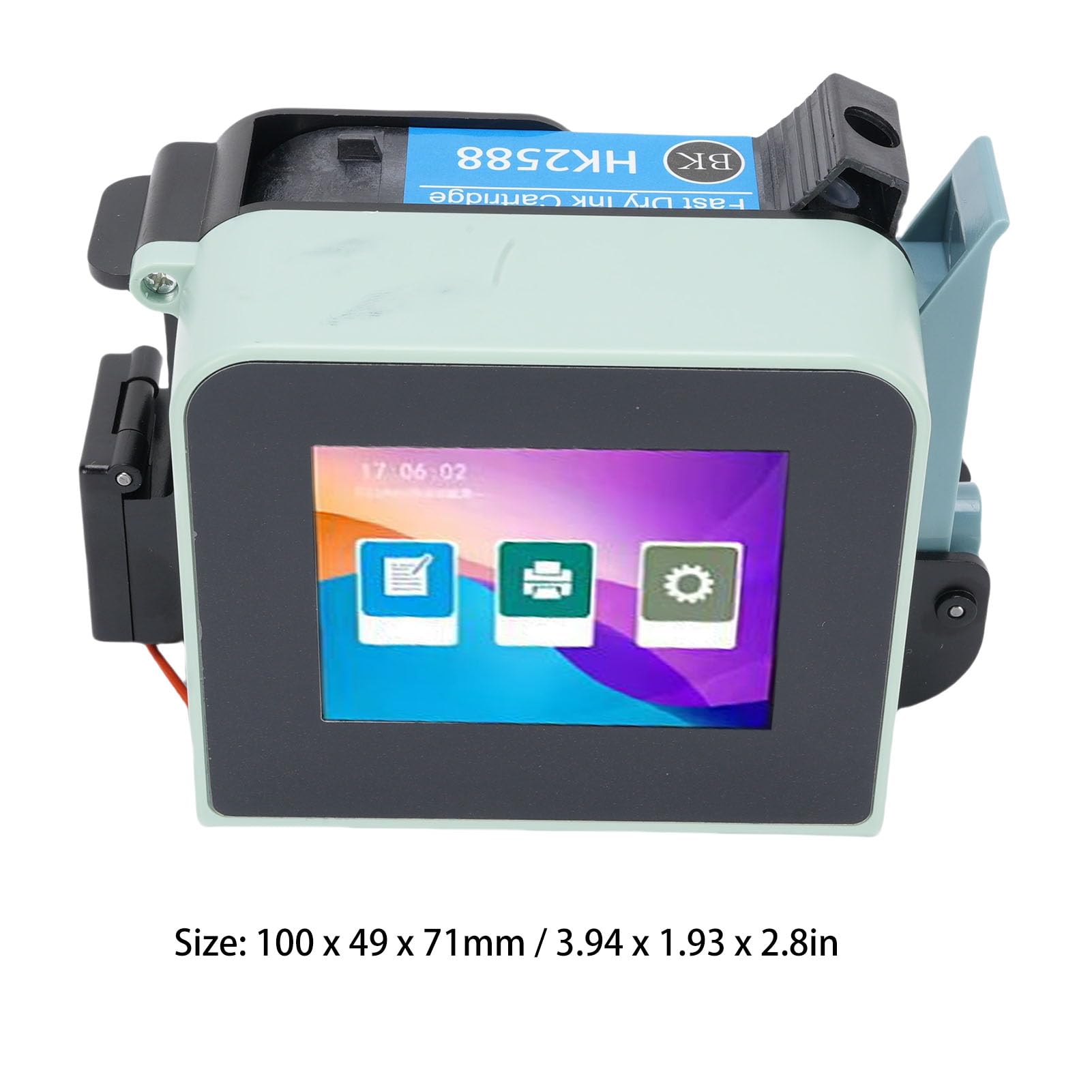 TOPINCN Impresora de Inyección de Tinta Portátil, Impresora Portátil Handheld de Secado de Cartuchos de Tinta de Secado de 0.1 a 0.5 Pulgadas Máquina de Codificación de Inyección de