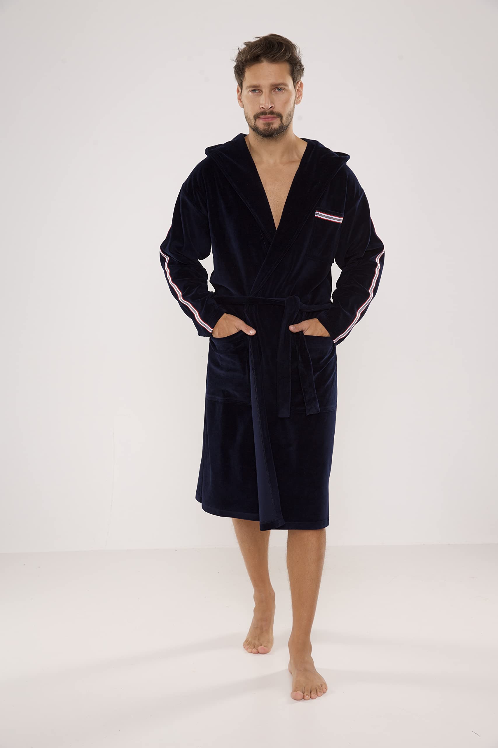 FOREX Lingerie élégant peignoir/robe de chambre en velours ou peignoir/robe de chambre sportif en coton. Fabriqué dans l'UE.