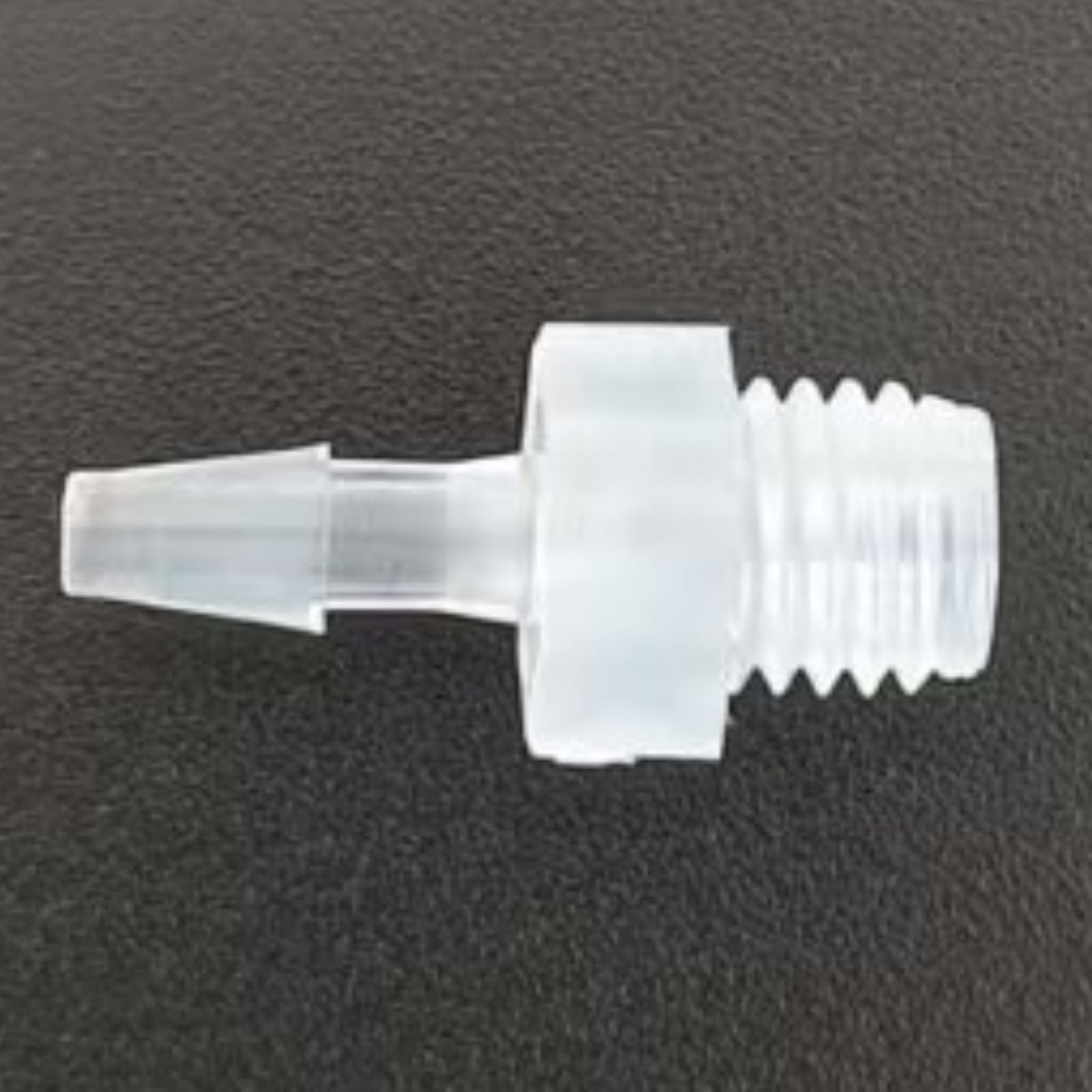 25 szt. męskich gwintowanych złączek kolczastych, 1/4-28UNF plastikowe złącza do węży wielokrotnego użytku do maszyn laboratoryjnych i spożywczych, średnica 2,4 mm (3/81.3 cm)