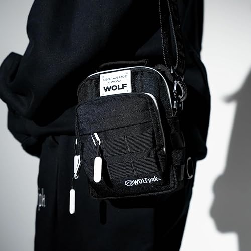 Miniatura 25 de WOLFpak Mini mochila táctica 4L (verde OD) mochila cruzada compacta para gimnasio, viajes y EDC | Bolsa de hombro táctica con múltiples bolsillos -