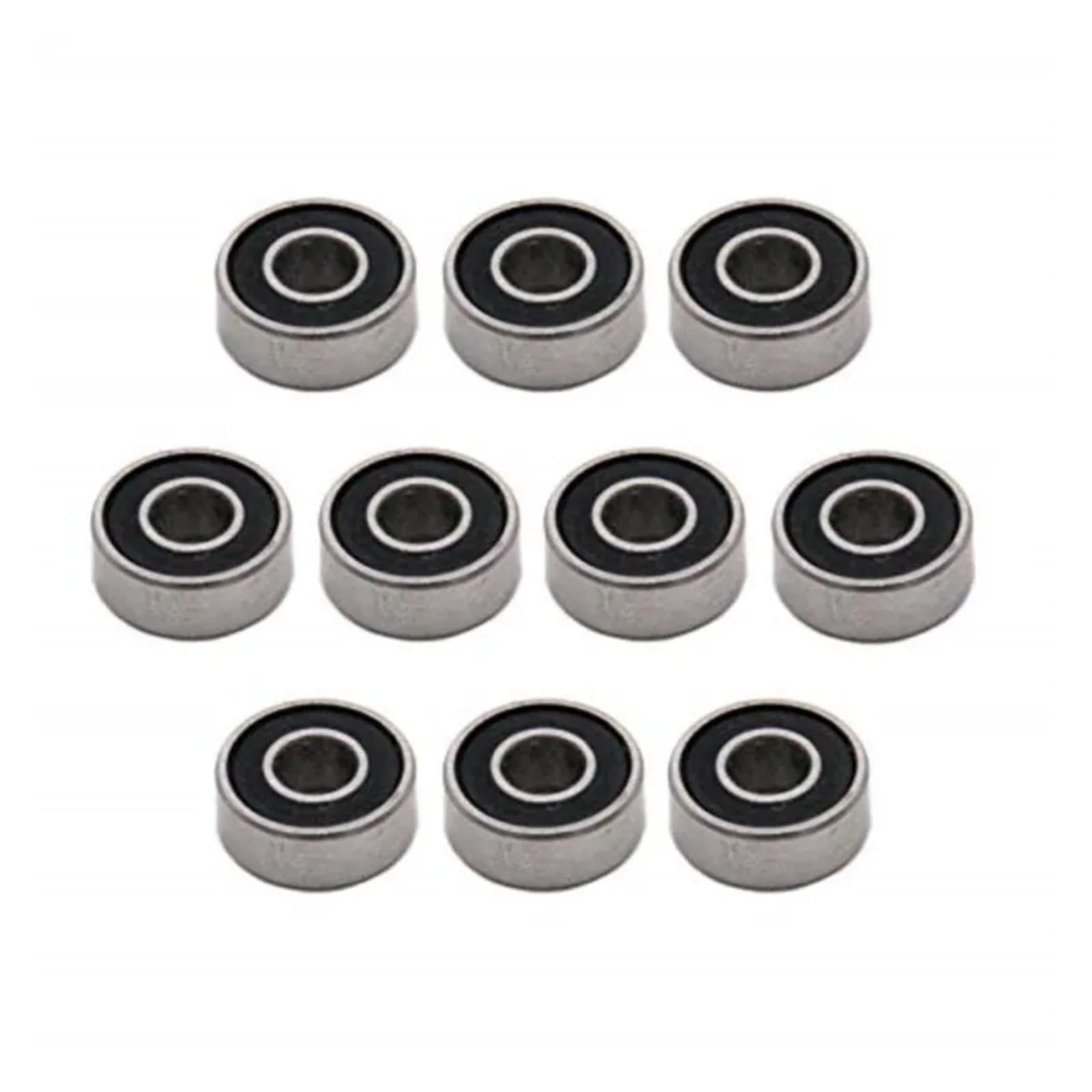 Roulement MR104-2RS ABEC 3 miniature de 4x10 mm avec double étanchéité en caoutchouc noir