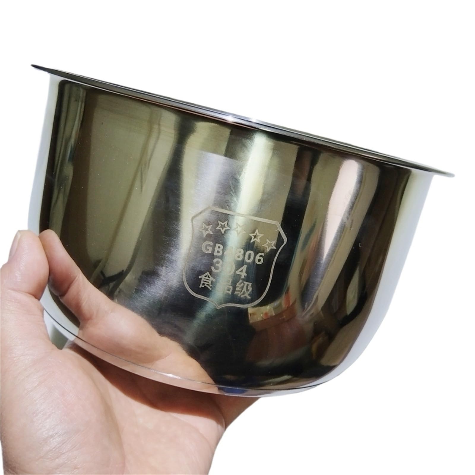 Recipiente interior de acero inoxidable 304. Compatible con la arrocera Tiger JBV-10CU. repuesto