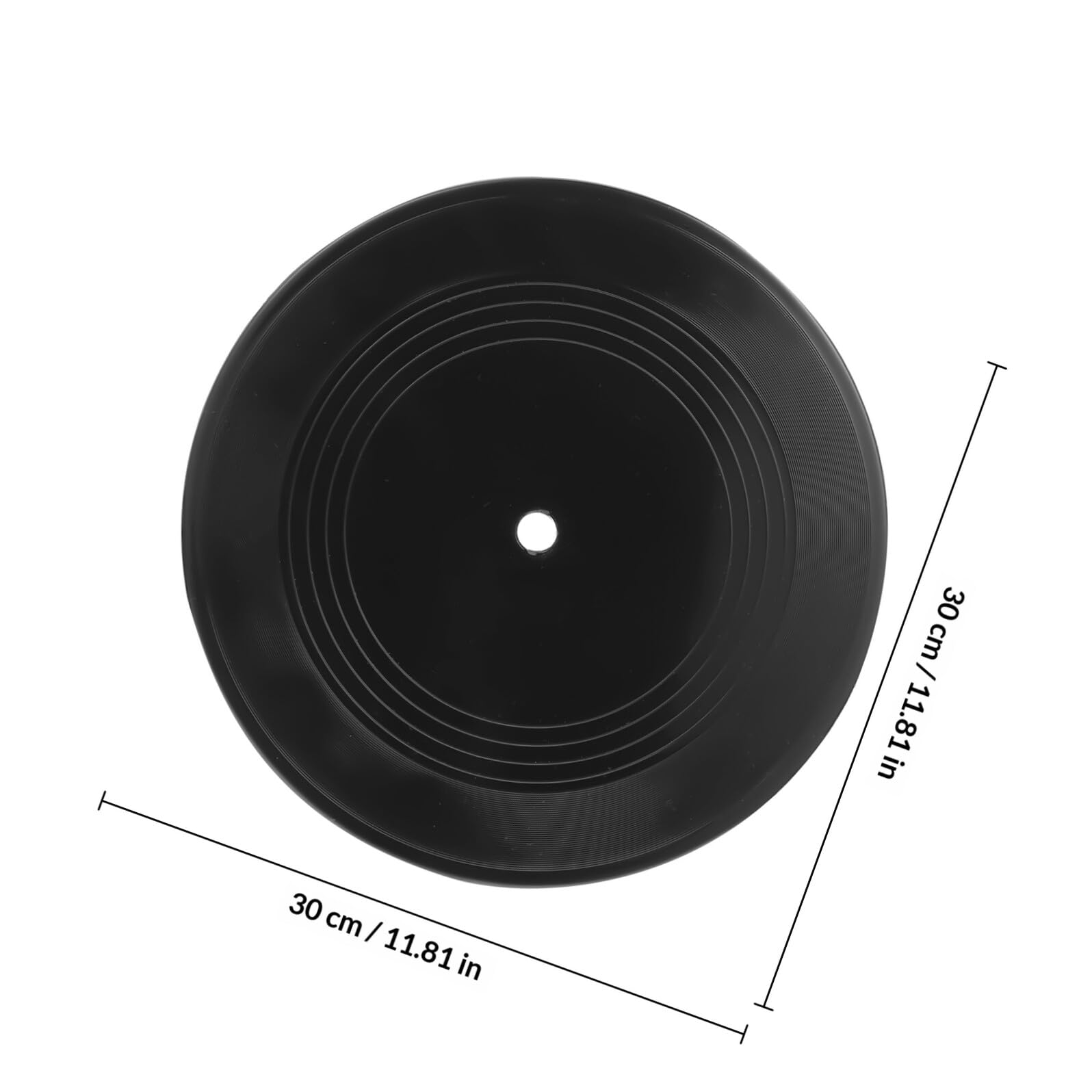 PHENOFICE 12 Pezzi Decorazioni da Parete Dischi in Vinile Nero Stile Retrò per Arredamento Interno Decorativo per Eventi e Stanze Singole