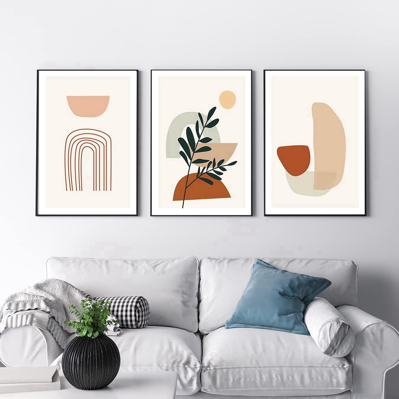 QPLGTU Geometric Abstract Poster Set, Plant Art Decoration Pictures - Image 4