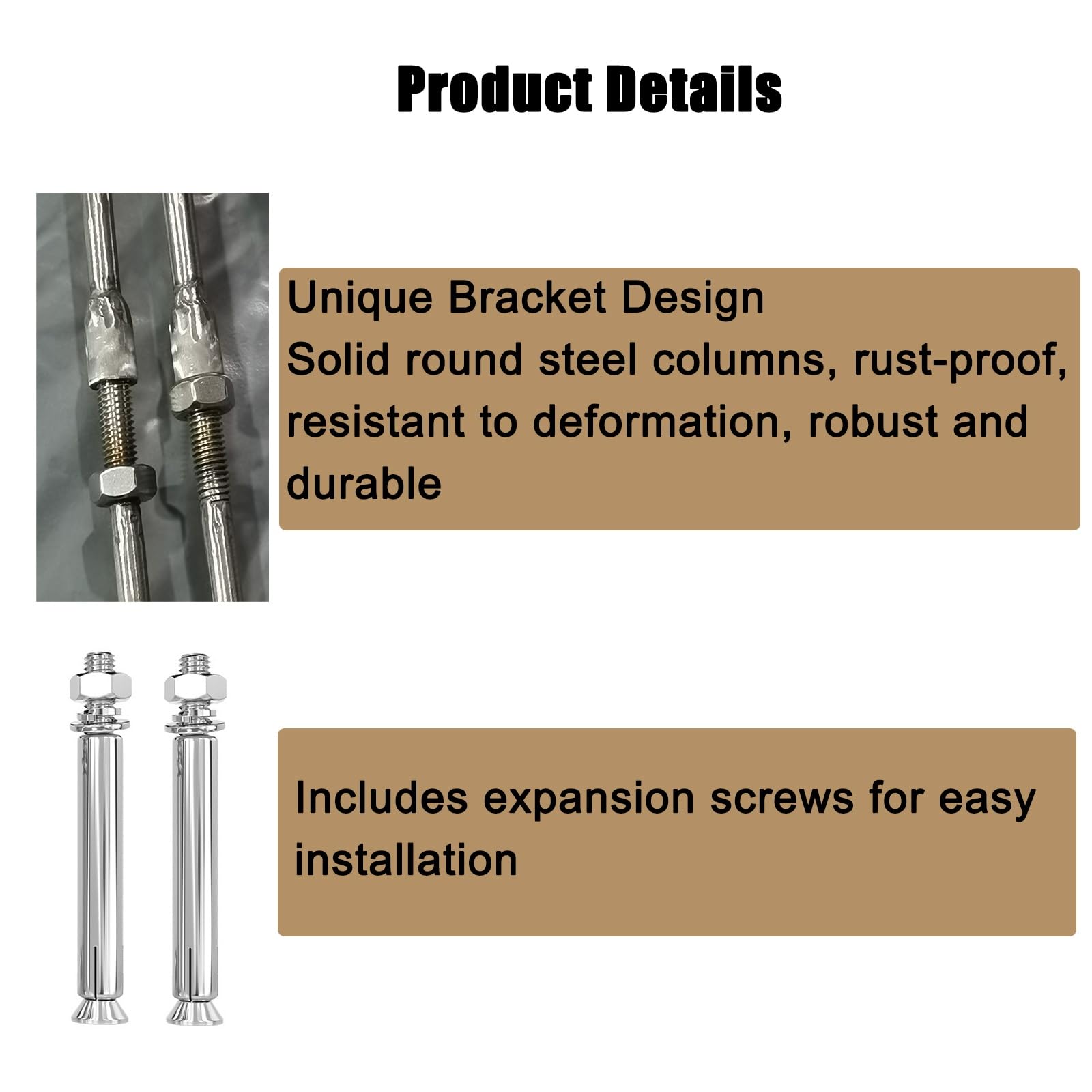 Soporte de tubo de combustión montado en el techo, refuerzo resistente al viento, kit de soporte de tubo de horno de acero inoxidable de metal (220 mm de diámetro del aro)