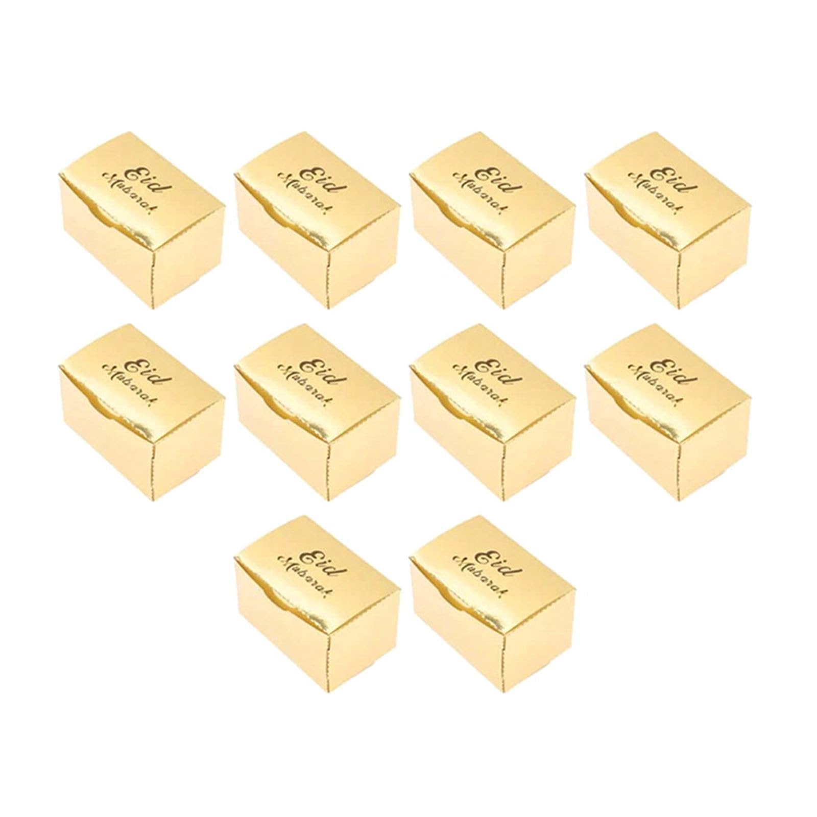 Elnwnnkc Of 10 Eid Box Candy Boxes Eid Packaging Box Colorful Paper Boxes Suitable for Snacks and Party Charm Gift